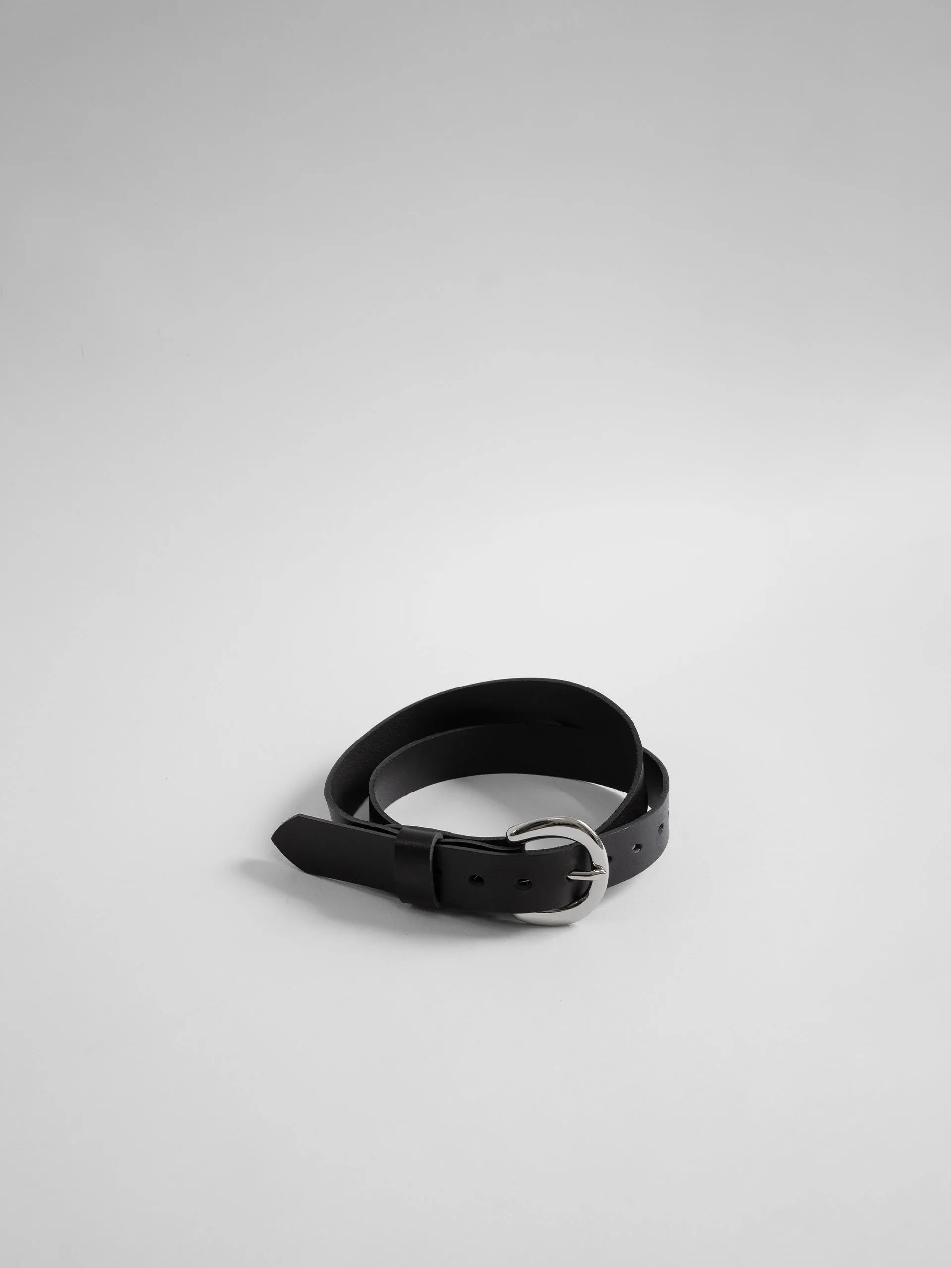 The lair Camille Slim Belt Silver