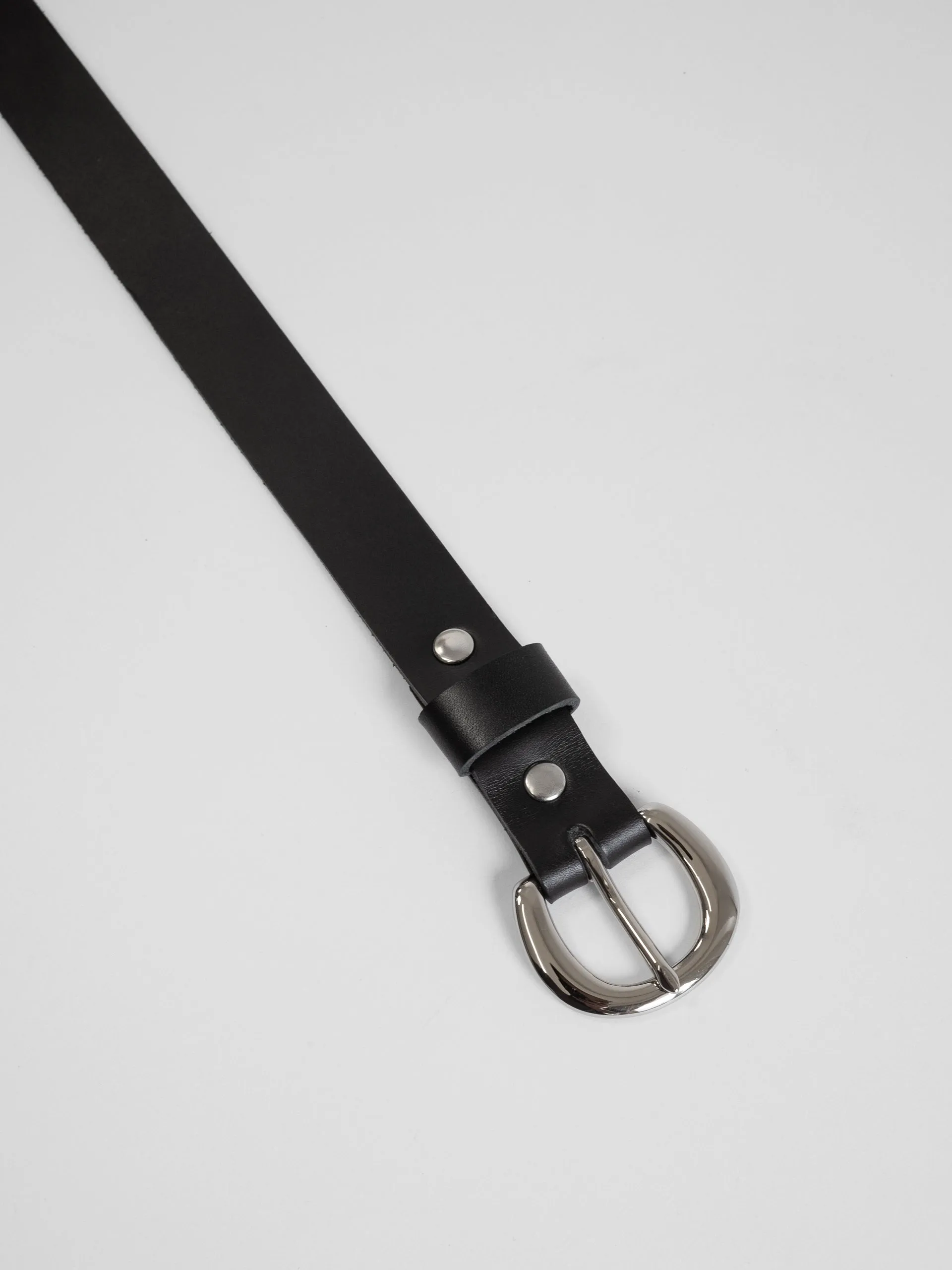 The lair Camille Slim Belt Silver