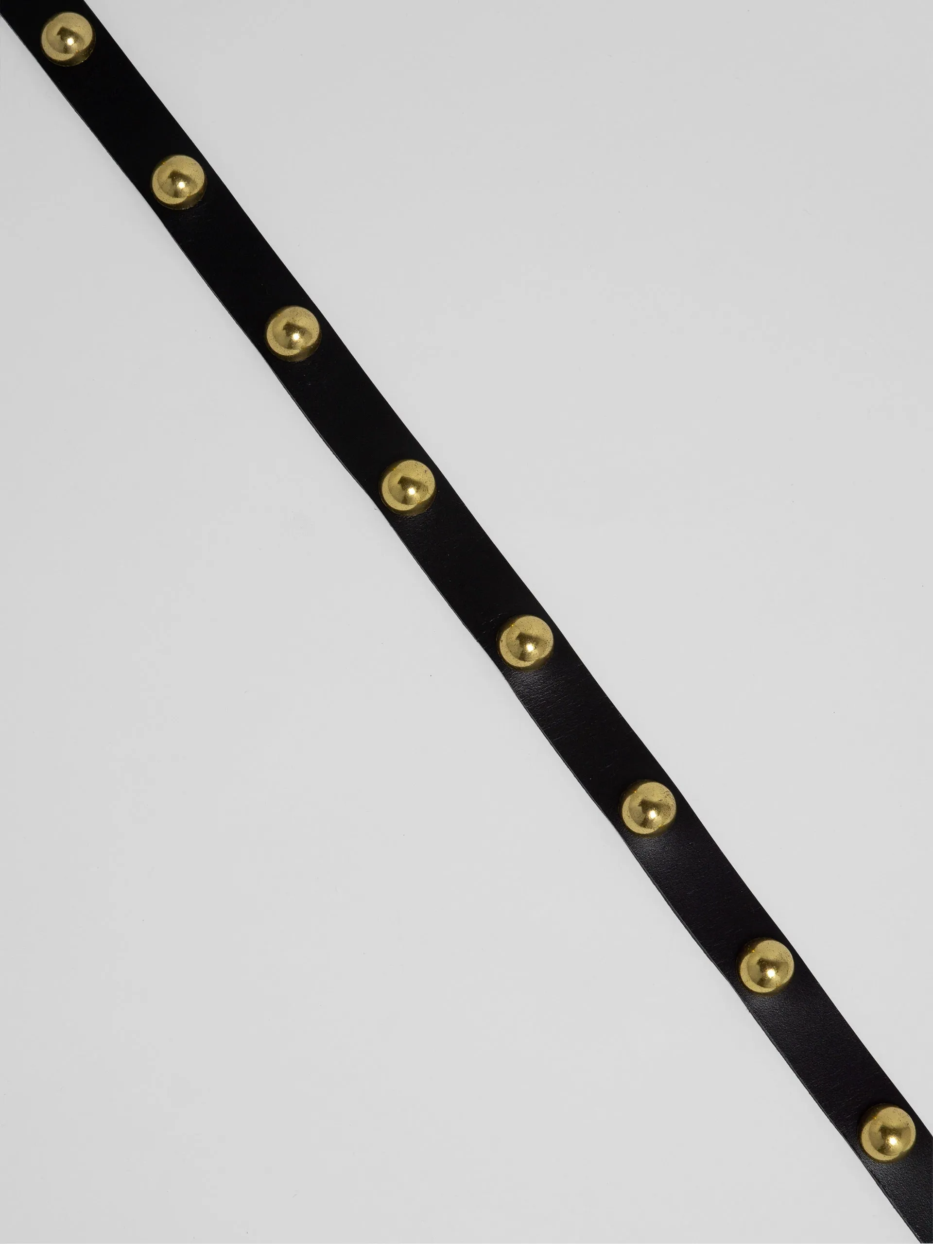 The Lair Margot Dome Studded Belt Brass