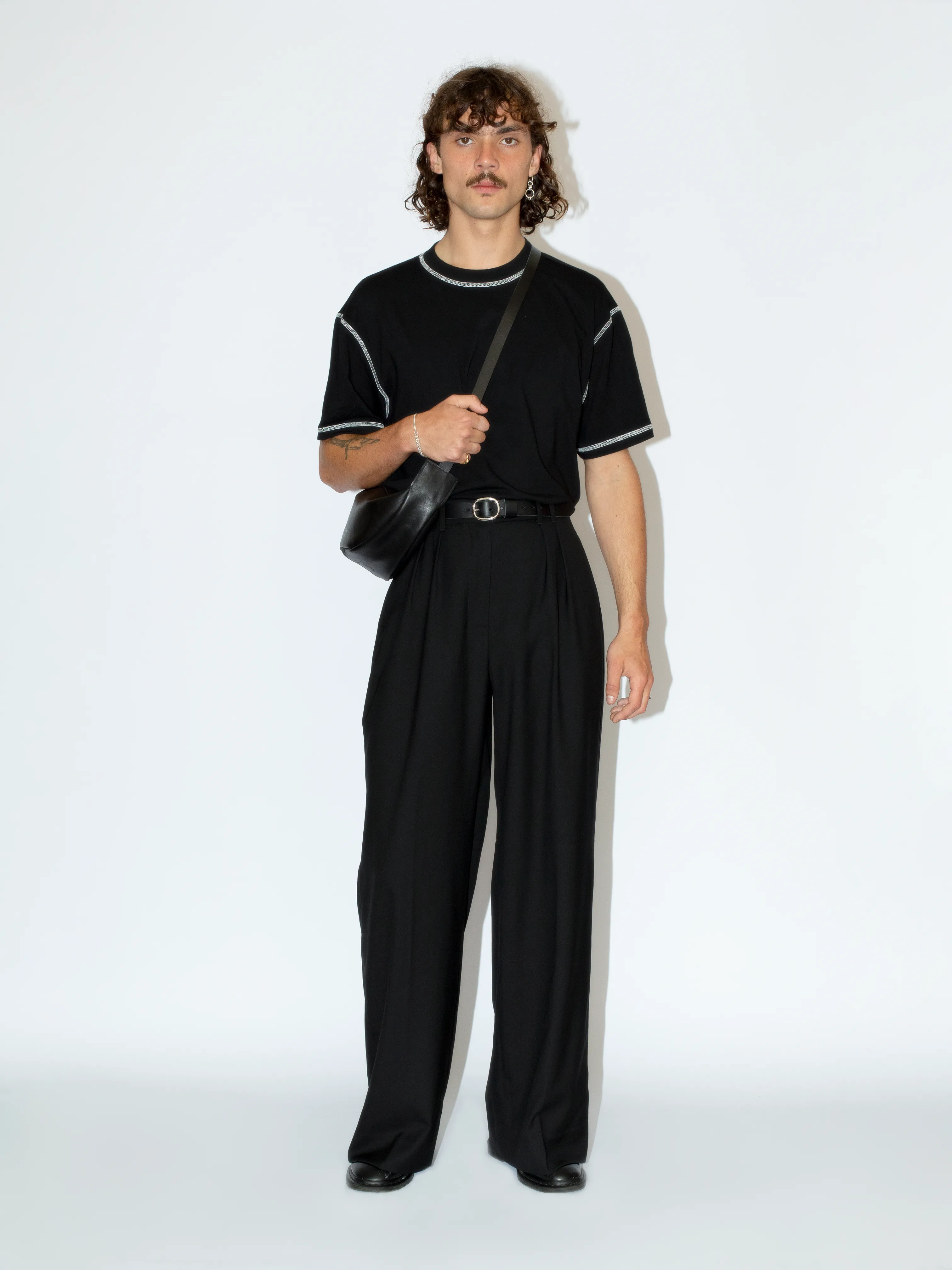 The Lair Oval Buckle Belt Silver