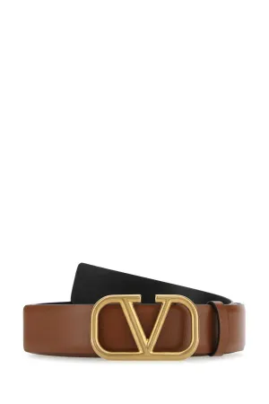 Valentino VLogo Plaque Buckle Belt