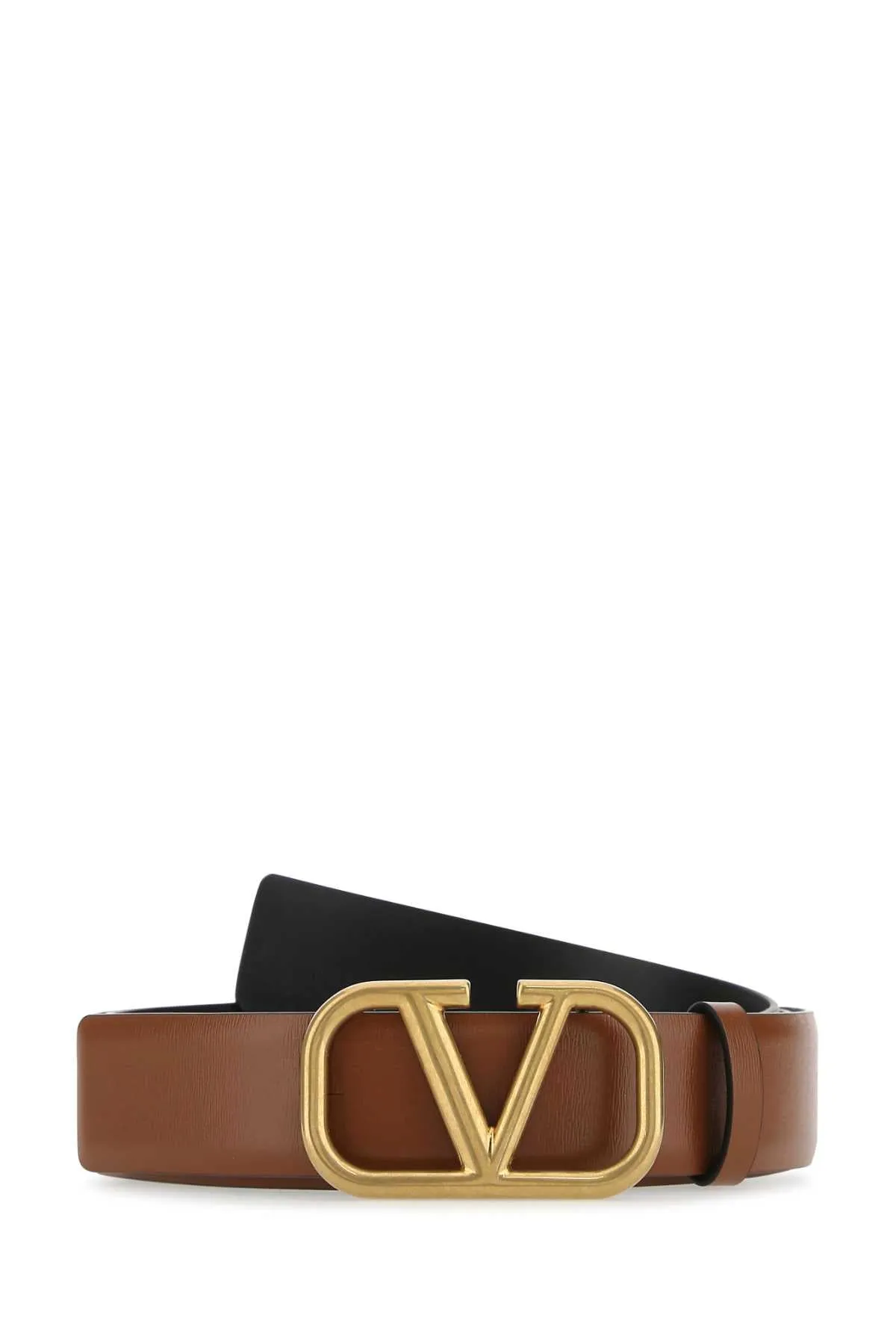 Valentino VLogo Plaque Buckle Belt