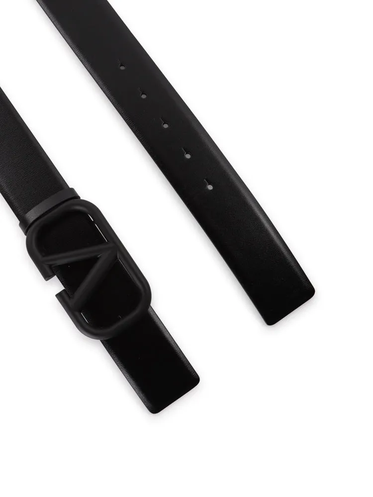 Valentino VLogo Plaque Buckle Belt