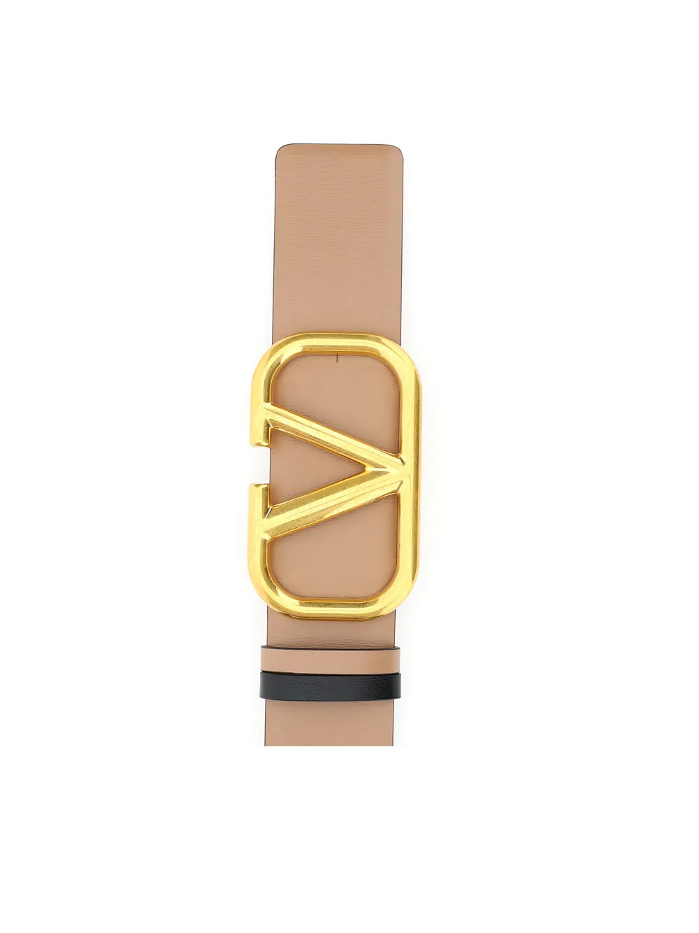 Valentino VLogo Plaque Buckled Belt