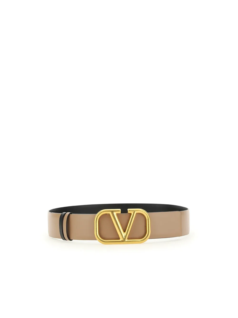 Valentino VLogo Plaque Buckled Belt