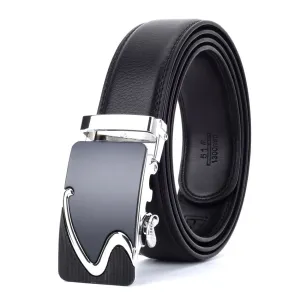 West Louis™ Designer Buckle Leather Belt