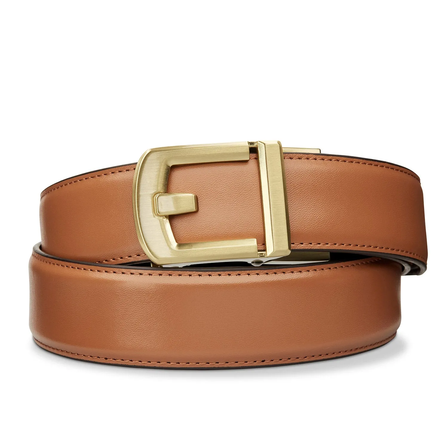 X SERIES BUCKLE  | TAN ARMORTEK LEATHER GUN BELT 1.5"